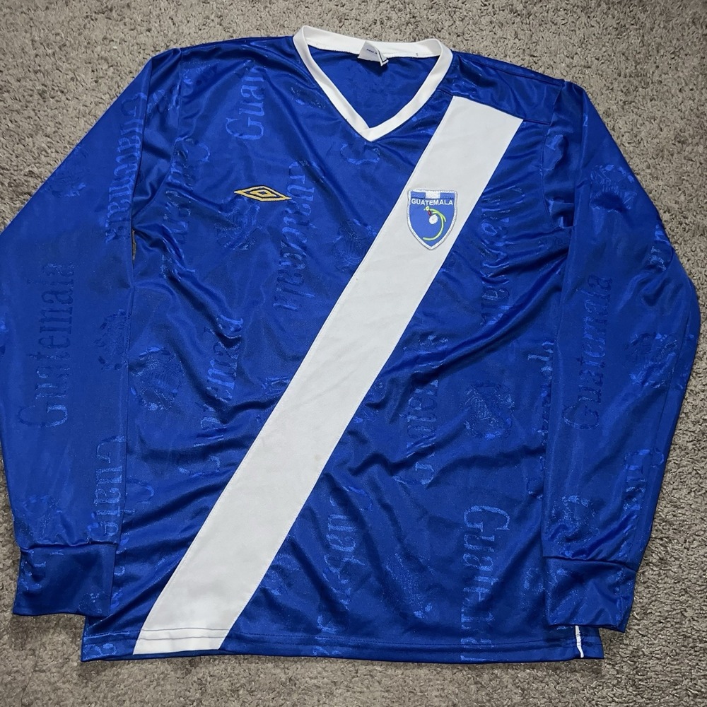 Vintage 90s Guatemala Goalkeeper Soccer Umbro Jersey Mens M RARE MADE IN USA